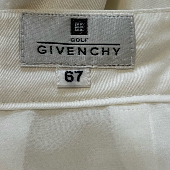 Givenchy Women’s Longline Golf Shorts White Pockets modest high rise 26 vintage - Picture 16 of 16